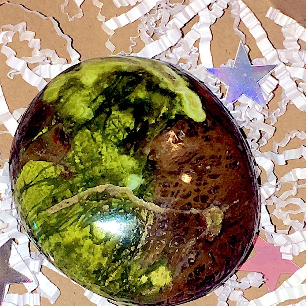 XL Chrysoprase Palm Stone 💚 1 LEFT